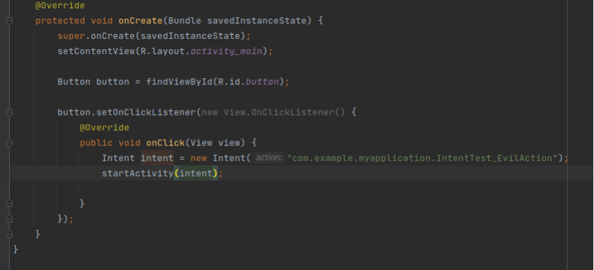 Код в MainActivity